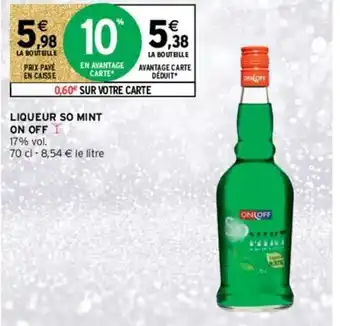 Liqueur So Mint On Off
