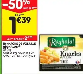 10 knacks de volaille