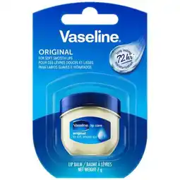 Carrefour VASELINE Baume à lèvres offre