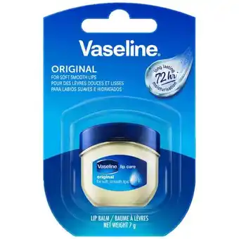 Carrefour VASELINE Baume à lèvres offre