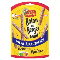 Carrefour JUSTIN BRIDOU Mini Bâton de Berger Nature offre