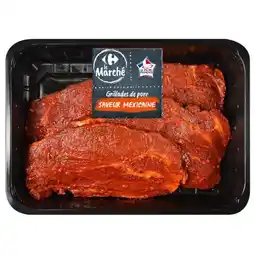 Carrefour CARREFOUR 4 échines de porc à la Mexicaine CARREFOUR Le Marché offre
