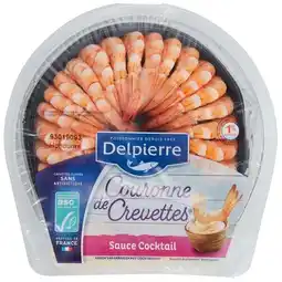 Carrefour Couronne de crevettes ASC sauce cocktail DELPIERRE offre