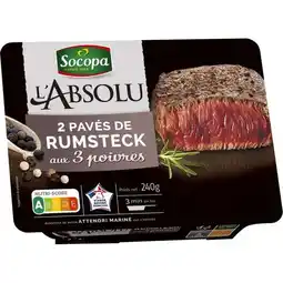 Carrefour SOCOPA (SOCOPA CHERR 2 pavés de rumsteck marinés aux 3 poivres SOCOPA offre