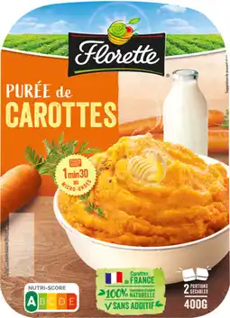 Carrefour FLORETTE SUR TOUTES LES PURÉES ET LES LÉGUMES CUISINÉS offre
