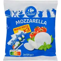 Carrefour CARREFOUR CLASSIC' Mozzarella Maxi Pack offre