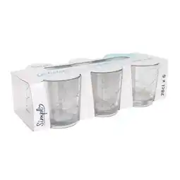 Carrefour Market SIMPL Set de 6 verres à eau offre