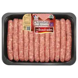 Carrefour Market 12 Chipolatas Supérieures LES BRASERADES offre
