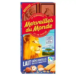 Carrefour Market MERVEILLES DU MONDE Tablette de chocolat offre