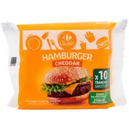 Carrefour Market CARREFOUR CLASSIC' Fromage fondu au cheddar en tranches offre