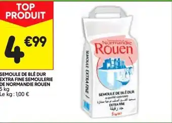 Leader Price Semoule de blé dur extra fine semoulerie offre