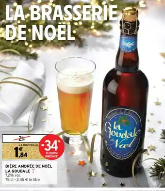 Intermarché Hyper Bière Ambrée de Noël offre