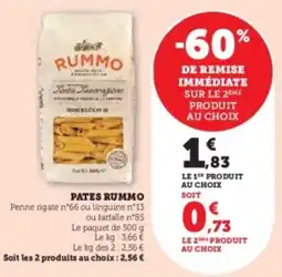 Hyper U Pates rummo offre