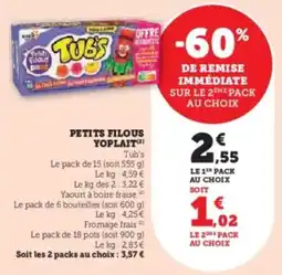 Hyper U Petits filous yoplait offre