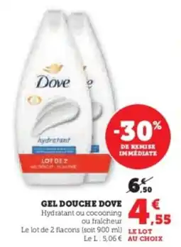 Hyper U Gel douche dove offre