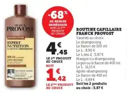 Hyper U Routine capillaire franck provost offre