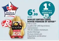 U Express ST SEVER Poulet entier label rouge fermier offre