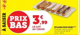 U Express PRIX MINI Éclairs offre