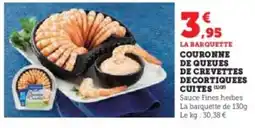 U Express Couronne de queues de crevettes decortiquees cuites offre