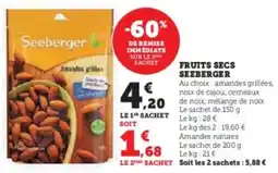 U Express SEEBERGER Fruits secs offre