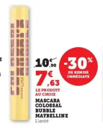 Hyper U Mascara colossal bubble maybelline offre