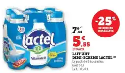 U Express LACTEL Lait uht demi-ecreme offre