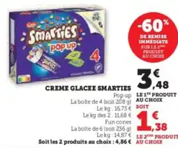 U Express NESTLE Creme glacee smarties offre