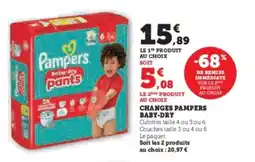 Hyper U Changes pampers baby-dry offre