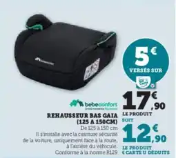 Hyper U Rehausseur bas gaia offre