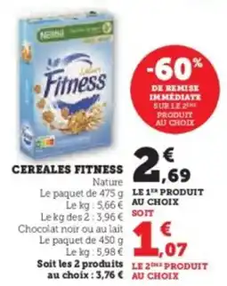 Hyper U Cereales fitness offre