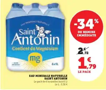 U Express SAINT ANTONIN Eau minerale naturelle offre