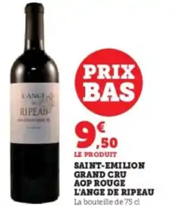 U Express Saint-emilion grand cru aop rouge l'ange de ripeau offre