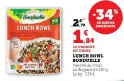 Hyper U Lunch bowl bonduelle offre
