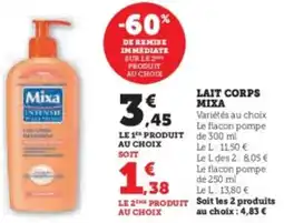 U Express MIXA Lait corps offre