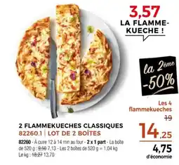 Thiriet 2 flammekueches classiques offre