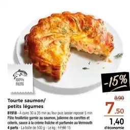 Thiriet Tourte saumon/ petits légumes offre