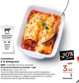 Thiriet Cannelloni à la bolognaise offre