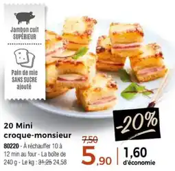 Thiriet 20 Mini croque-monsieur offre