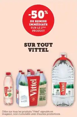 Hyper U Sur tout vittel offre