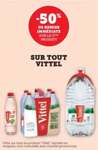 Hyper U Sur tout vittel offre