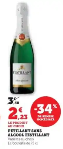 Hyper U Petillant sans alcool festillant offre