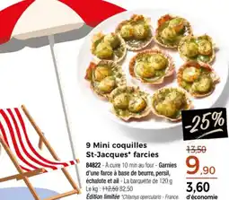 Thiriet 9 Mini coquilles St-Jacques farcies offre
