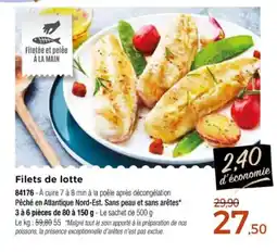 Thiriet Filets de lotte offre