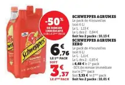 Hyper U Schweppes agrumes offre