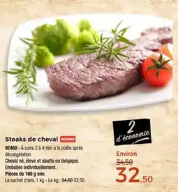 Thiriet Steaks de cheval offre