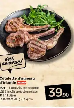 Thiriet Côtelette d'agneau d'Irlande offre