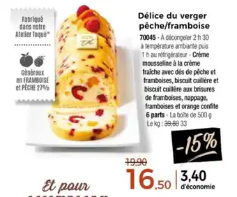 Thiriet Délice du verger pêche/framboise offre