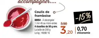 Thiriet Coulis de framboise offre