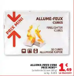 U Express PRIX MINI Allume-feux cube offre