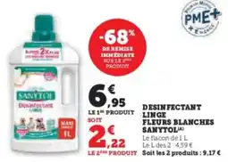 Hyper U Desinfectant linge fleurs blanches sanytol offre